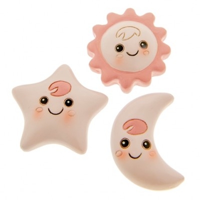 MAGNETE CIELO CONF.ASSORTITE IN CERAMICA 4 CM ROSA