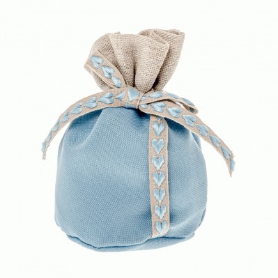 SACCHETTINO CONFETTI TENERINO BAG PALLA CM.10 CIELO 