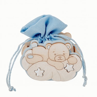 PORTACONFETTI TWO STARS BAG CM.9 CIELO 