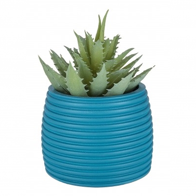 VASETTO RIGHE H.6 OTTANIO BLU
