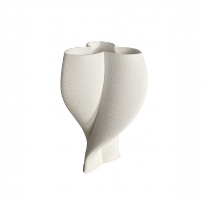 VASO MODERNO PORCELLANA BIANCA CM.42