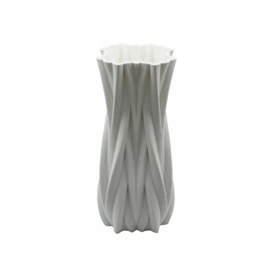 VASO LINEA MODERNA IN PORCELLANA BIANCA CM.32
