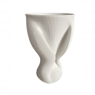 VASO MODERNO PORCELLANA BIANCA