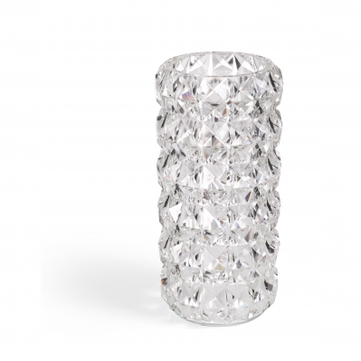 VASO CRISTALLO DIAMANTE CM.H26 Ø11,5