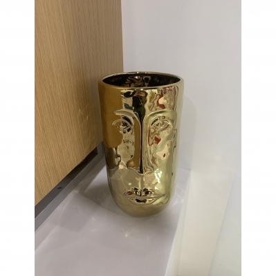 Vaso in ceramica decorato oro cm.26