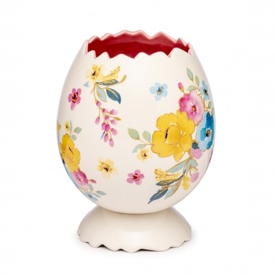 VASO UOVO DI PASQUA IN CERAMICA DECORATA
