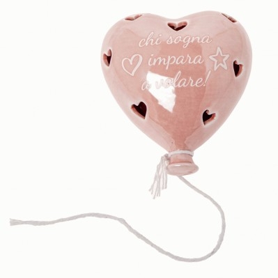 VOLO BABY BALLOON LED ROSA CM.9 