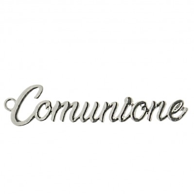 SCRITTA COMUNIONE CM.5,5 ADDOBBO SACCHETTO CONFETTI