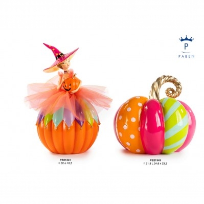 ZUCCA MULTICOLORE 24.6 CM. RESINA