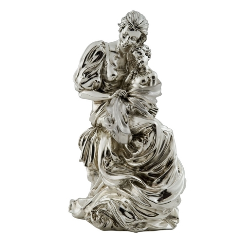 Statua maternità in argento