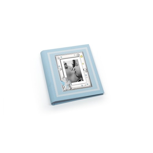 ALBUM ANGIOLETTO KEEPY 20X25 CELESTE CON P.FOTO 9X13