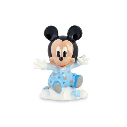 Bomboniera Disney in resina topolino azzurro su nuvola