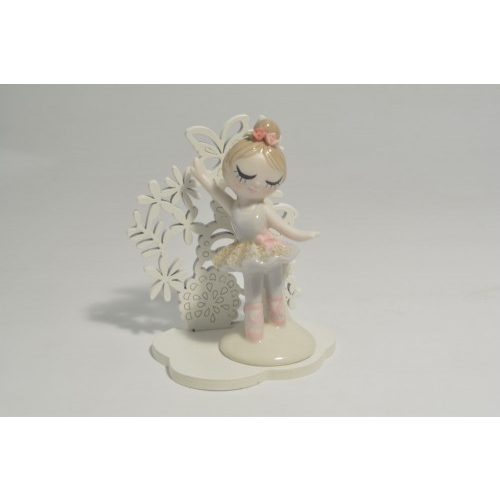 Ballerina in ceramica con supporto Farfalle - Collezione 2020