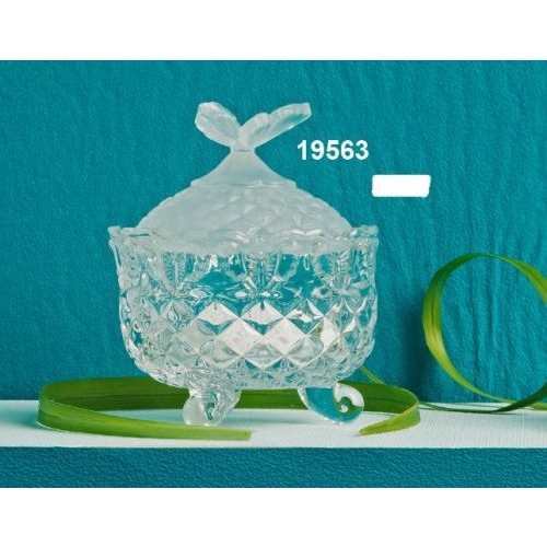 Zuccheriera - contenitore in vetro coperchio farfalla
