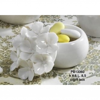 Scatolina fiori bianca - Mandorle