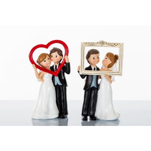 Cake Topper - Sopra torta Sposi - BOMBONIERE SOLIDALI