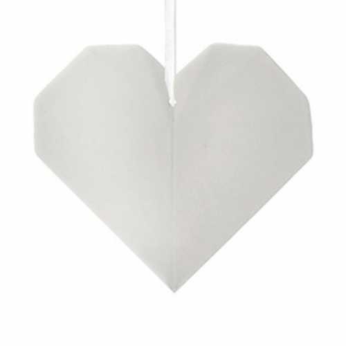 Origami cuore - porcellana