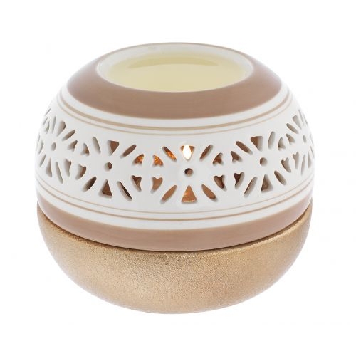DIFFUSORE SFERA CON TEALIGHT - MARRONE