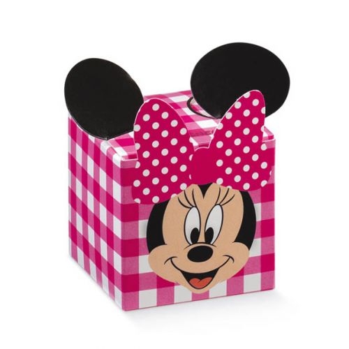 Cubo portaconfetti Disney Minnie's Party Rosa