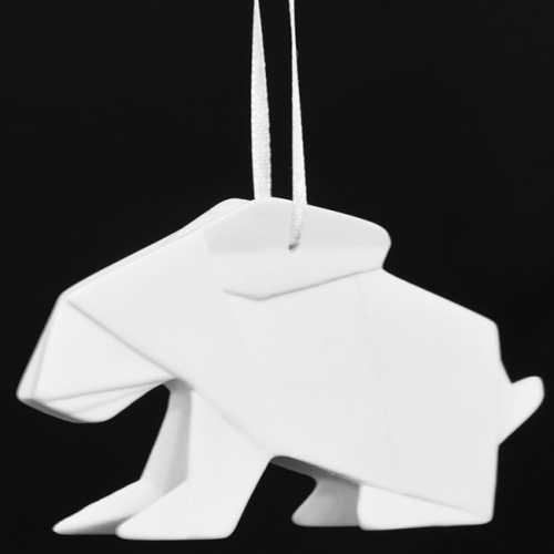 Origami coniglio - porcellana