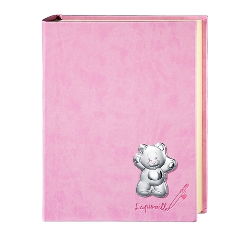 Album portafoto con orsetti e fiorellini in rosa - 23x30cm