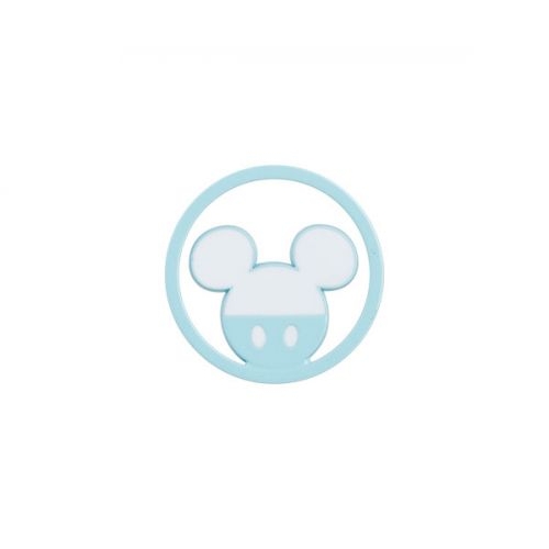 Bomboniera Disney in resina topolino azzurro tondino