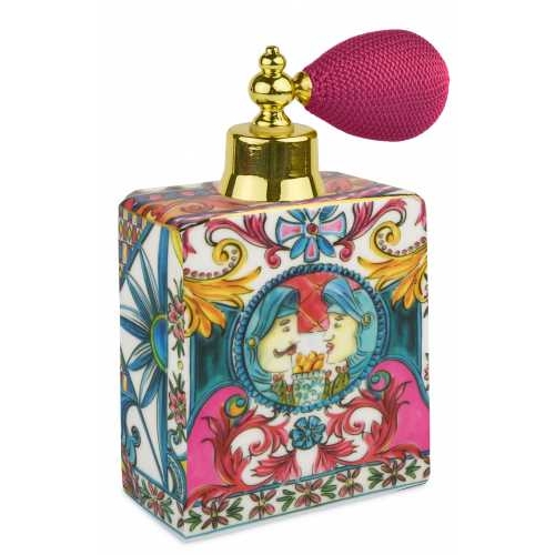 Bottiglia spray da collezione sicilia rosa Baroque&Rock - Baci Milano