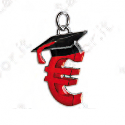 Ciondolo segno € (euro) - Bomboniera laurea