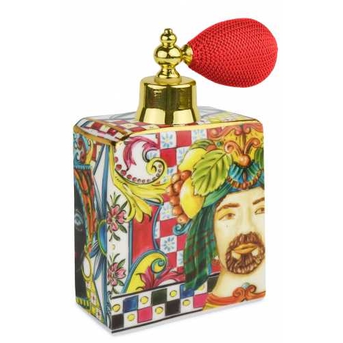 Bottiglia spray da collezione sicilia rossa Baroque&Rock - Baci Milano