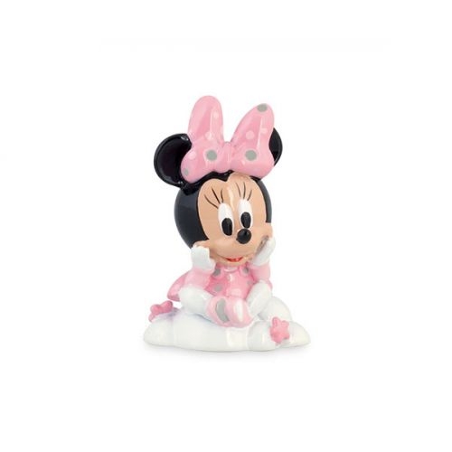 Bomboniera Disney in resina Minnie rosa su nuvola