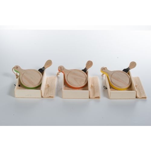 TAGLIERE LEGNO COLORATO SET CUCINA CUORE MATTO - D5531