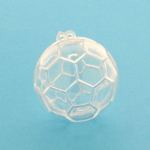Scatolina per confetti in plexiglass forma pallone da calcio