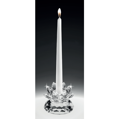 CANDELIERE CON FIORE IN CRISTALLO - RANOLDI