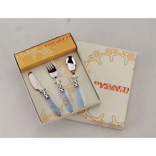 ALADDIN - POSATE BAMBINO ( 3 PZ.) - AZZURRO