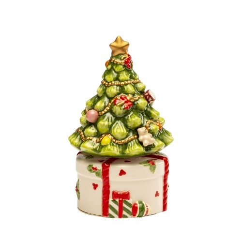 ALBERO CARILLON PORCELLANA DECORAZIONE NATALE