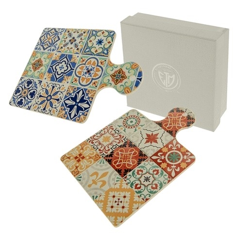 BOMBONIERA TAGLIERE CON STAMPA MAIOLICHE CM17X24