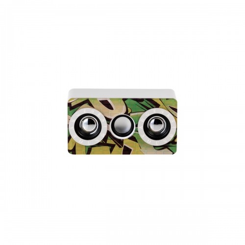 ARGENESI®SOUND TOUCH - YOUNG 13X6cm h.7cm - BIANCO/ARGENTO 999 - MURALES VERDE