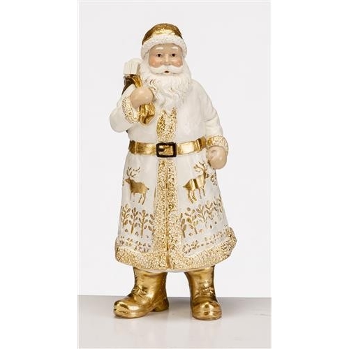 BABBO NATALE DORATO CON SACCO