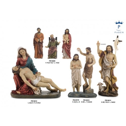 BATTESIMO DI GESU' 20 CM. RESINA