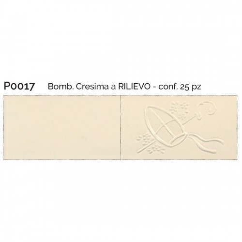 BOMB.CRESIMA A RILIEVO CONF.25 PZ
