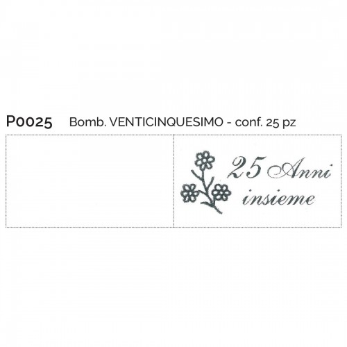 BOMB.VENTICINQUESIMO CONF.25 PZ