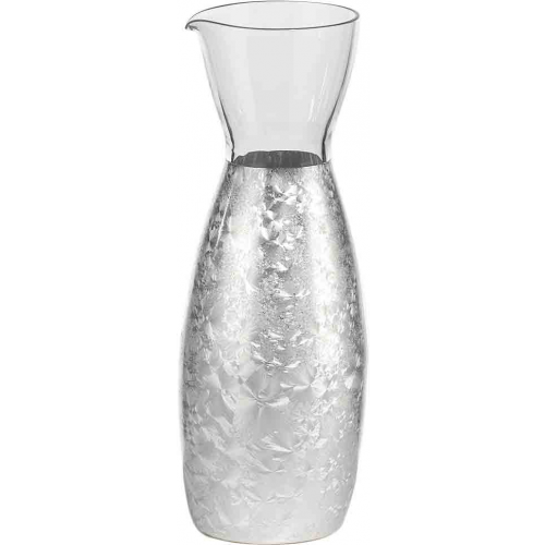 Bottiglia in vetro LOS ANGELES 0,25lt h.18cm - MADREPERLA ARGENTO