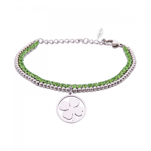 Bracciale Crystal – Quadrifoglio