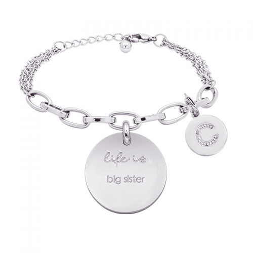 Bracciale Life Is Letters Big sister
