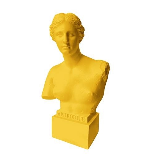 BUSTO AFRODITE CM 50 GIALLO