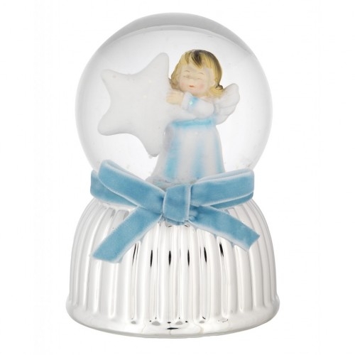 CARILLON BOULE DE NEIGE ANGIOLETTO CON STELLA AZZURRO