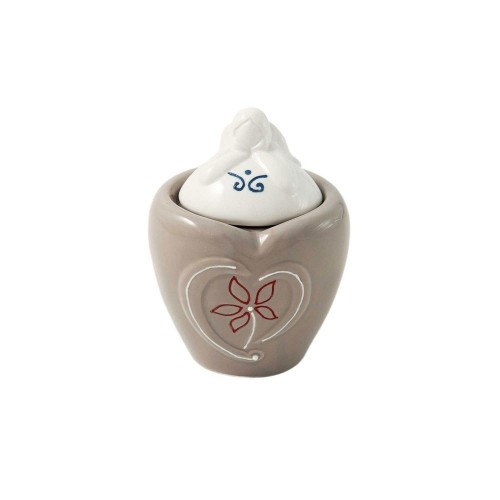 COFANETTO TORTORA CON ANGELO BEIGE 8X7X10 CM