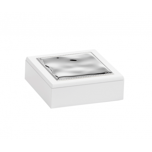 COFANETTO BIANCO LEGNO ARGENTO