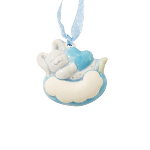 CONIGLIETTO PER NOME EVENTO CELESTE cm 4,8x2,3x4,5