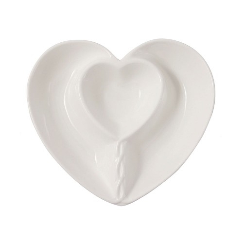 CONTENITORE A SCOMPARTI CUORE CM 19X18X4H